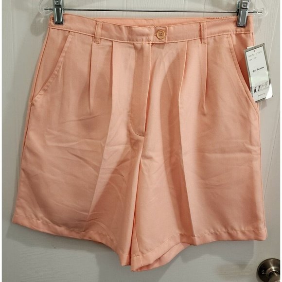 Vtg NOS NEW K.T. Keneth Too! Women's Golf Shorts Elastic Waist Orange Size 10P - Picture 1 of 14